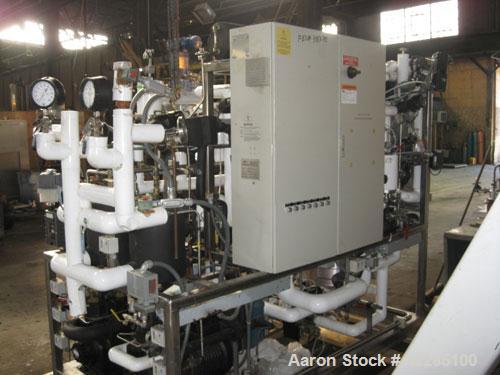 Used Edwards Lyophilizer, model Lyomax 1.0, 24sq.ft. total surface area, with stoppering, associated compressors,vacuum pump, control panel with Allen Bradley Panelview+ 1000 controls, serial# M92211...