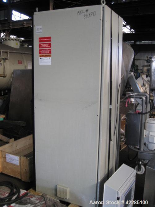 Used Edwards Lyophilizer, model Lyomax 1.0, 24sq.ft. total surface area, with stoppering, associated compressors,vacuum pump, control panel with Allen Bradley Panelview+ 1000 controls, serial# M92211...