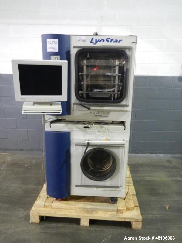 Used Stainless Steel Lyostar Freeze Dryer, Model LS3S1BOPE.