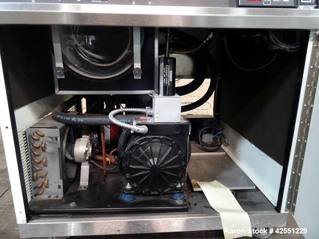 Used FTS Freeze Dryer, Model TDS-00035-A, Stainless Steel. Approximately 3.75 square feet surface area with (3) 11" x 16" shelves. Has model FD-00007-A chiller system, R12 refrigerant. Serial# TDS-7-...