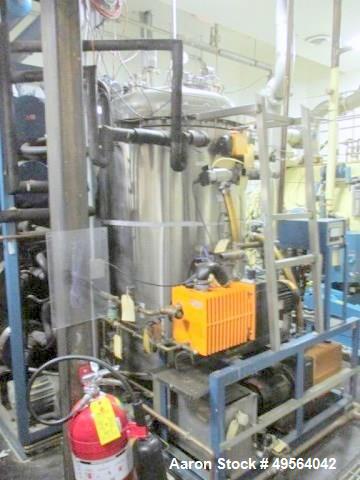 Used Usifroid H 601PS Freeze Dryer with Hull Control Panel and Vacuum Controller Includes Dual Alcatel 2063 Vacuum Pumps; Heat Exchanger Skid and a 3 System Compressor Skid. S/n# 8104642.