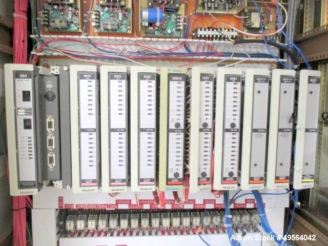 Used Usifroid H 601PS Freeze Dryer with Hull Control Panel and Vacuum Controller Includes Dual Alcatel 2063 Vacuum Pumps; Heat Exchanger Skid and a 3 System Compressor Skid. S/n# 8104642.