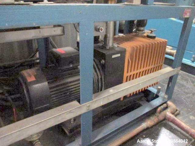 Used Usifroid H 601PS Freeze Dryer with Hull Control Panel and Vacuum Controller Includes Dual Alcatel 2063 Vacuum Pumps; Heat Exchanger Skid and a 3 System Compressor Skid. S/n# 8104642.