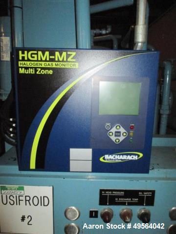 Used Usifroid H 601PS Freeze Dryer with Hull Control Panel and Vacuum Controller Includes Dual Alcatel 2063 Vacuum Pumps; Heat Exchanger Skid and a 3 System Compressor Skid. S/n# 8104642.