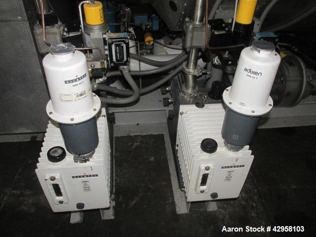 Used Hull Lyophilizer Freeze Dryer,18 Square Feet, Model 18FXS100-SS30C. Stainless steel product contact surfaces, nominally 18 sq ft shelf area, with (3) usable 24" wide x 36" deep shelves, chamber ...