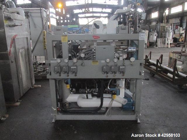 Used Hull Lyophilizer Freeze Dryer,18 Square Feet, Model 18FXS100-SS30C. Stainless steel product contact surfaces, nominally 18 sq ft shelf area, with (3) usable 24" wide x 36" deep shelves, chamber ...