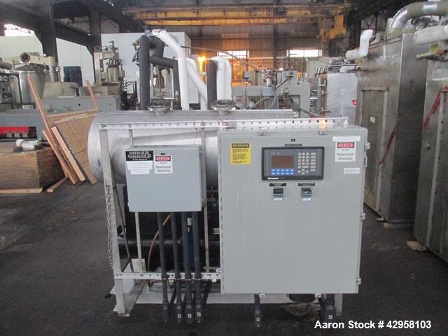 Used Hull Lyophilizer Freeze Dryer,18 Square Feet, Model 18FXS100-SS30C. Stainless steel product contact surfaces, nominally 18 sq ft shelf area, with (3) usable 24" wide x 36" deep shelves, chamber ...