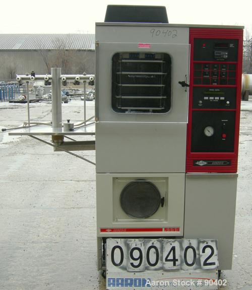 Used Virtis Genesis Freeze Dryer, Model 25ES, 316L Stainless Steel. Chamber measures 16" wide x 16" tall x 21" deep with 5 removable trays providing 7.65 square feet of area. 11" diameter x 21" deep ...