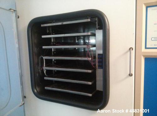 Used-Virtis Freeze Dryer, Model Genesis 25ES.  Bulk 5 shelf freeze dryer, 208/230 volts, 30 amps, 60 hz, phase 1.  Manufactu...