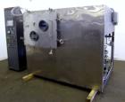 Used American Lyophilizer Freezer Dryer, Approximate 30 Square Feet, 304 Stainless Steel. Chamber approximate 38