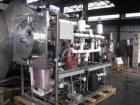 Used Edwards Lyophilizer, model Lyomax 1.0, 24 sq. ft. total surface area, with associated compressors, vacuum pump, control panel with Allen Bradley Panelview+ 1000 controls, serial# M922110, new 19...
