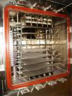 Used Usifroid freeze dryer, 47.3 sq ft (4.4 sq meter), model SMH 440.F.PSA.BV.V.PP.S, 316L stainless steel chamber and product contact surfaces, with (8) 24