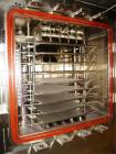 Used-Usifroid freeze dryer, 47.3 sq ft (4.4 sq meter), model SMH 440.F.PSA.BV.V.PP.S, 316L stainless steel chamber and produ...