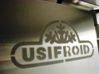 Used Usifroid freeze dryer, 47.3 sq ft (4.4 sq meter), model SMH 440.F.PSA.BV.V.PP.S, 316L stainless steel chamber and product contact surfaces, with (8) 24