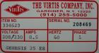 Used Virtis Genesis Freeze Dryer, Model 25ES, 316L Stainless Steel. Chamber measures 16