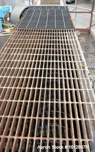 Used Twin Screw Stainless Steel Hollowscrew Dryer. Twin 12" diameter x 128" long scre