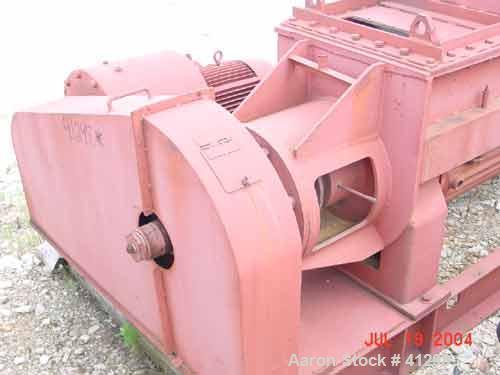 USED: Bethlehem continuous porcupine processor model 1P-1816-JTC.  18"W x 16" L carbon steel cored and jacketed single screw.  304 stainlesssteel jacketed trough 20" W x 16' L x approx 24" deep.  3 s...