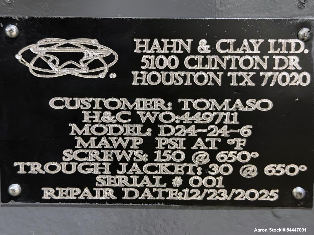 Used Denver Salsa Holo-Flite Dryer D24-24-6 | Refurbished Indirect Thermal Sludge Dryer System