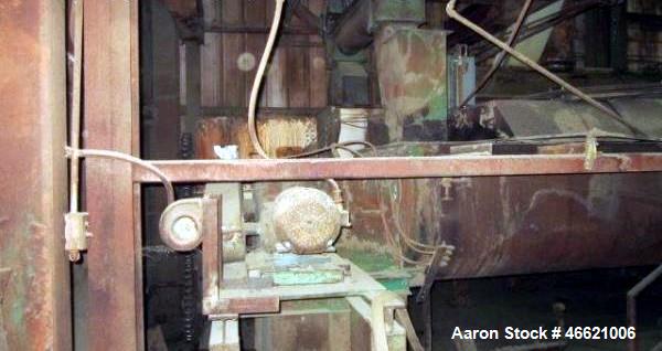 Used Denver Twin Screw Holoflite Dryer, Model D2424-6GED, Carbon Steel. (2) 24" Diameter x 24' long intermeshing cored screws rated 150 psi at 650 degrees F. Jacketed trough rated 50 psi at 650 degre...