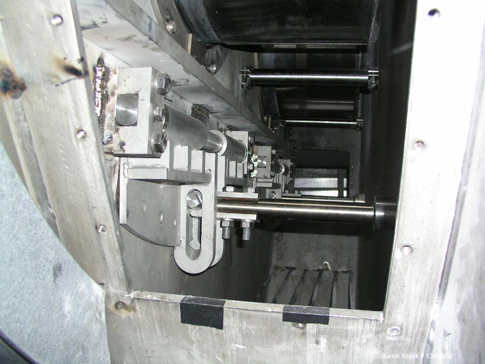 Used Gouda Nara 14W-190 Continuous Double Paddle Dryer/Hollowflight Screw Processor.  316L Stainless steel.  Heating surface on 1993.1 square feet (190 m2), dimple jacketed, with adjustable packing g...