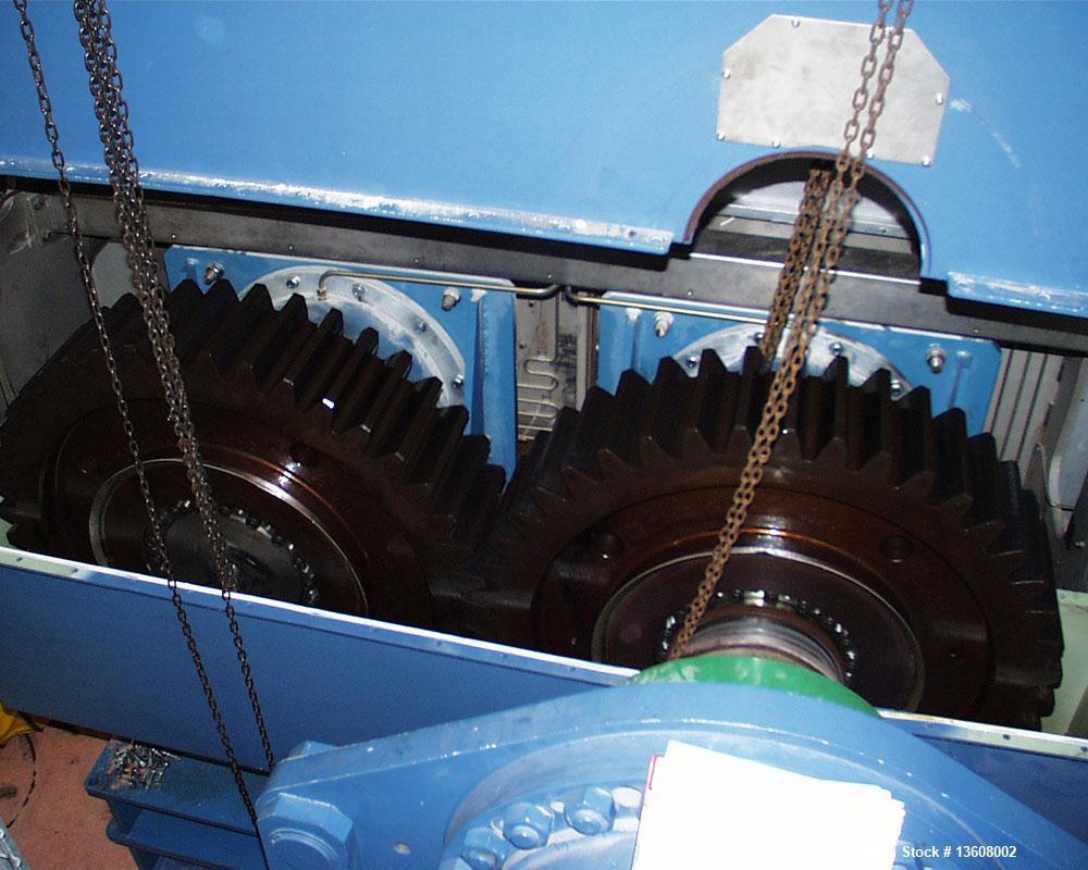 Used Gouda Nara 14W-190 Continuous Double Paddle Dryer/Hollowflight Screw Processor.  316L Stainless steel.  Heating surface on 1993.1 square feet (190 m2), dimple jacketed, with adjustable packing g...