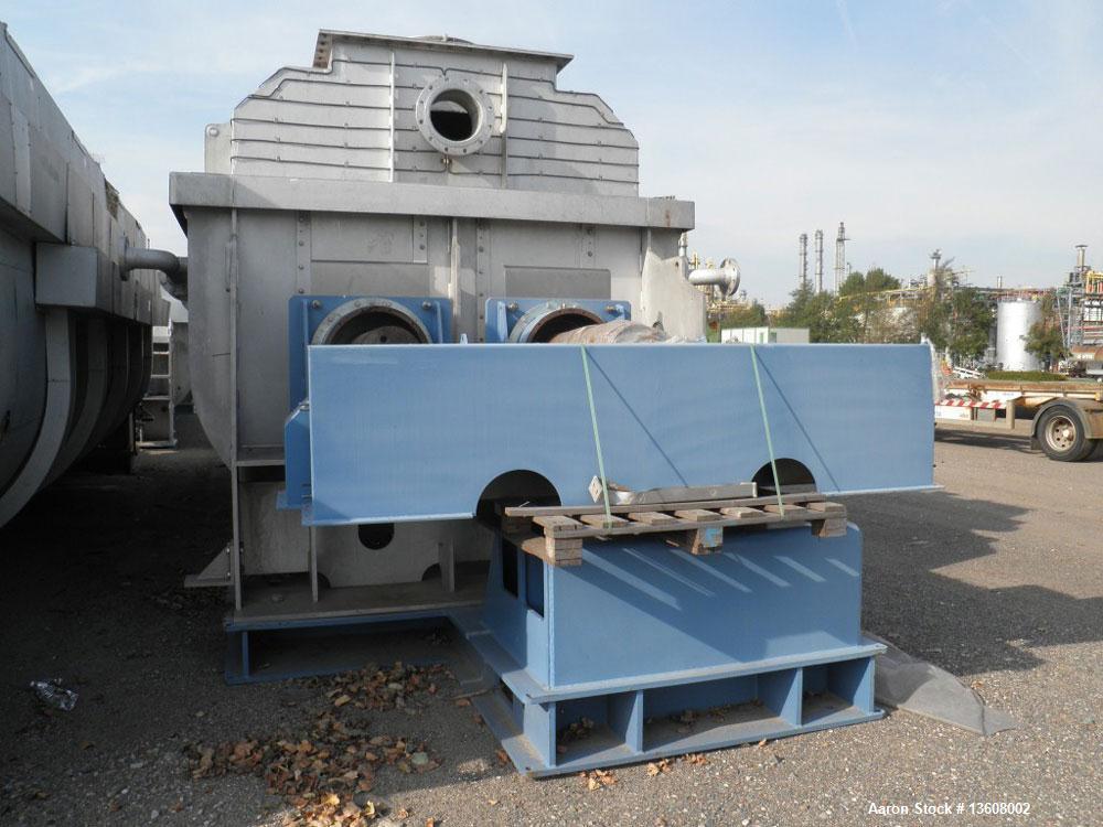 Used Gouda Nara 14W-190 Continuous Double Paddle Dryer/Hollowflight Screw Processor.  316L Stainless steel.  Heating surface on 1993.1 square feet (190 m2), dimple jacketed, with adjustable packing g...