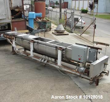 Used- Stainless Steel Groen Continuous Jacketed Screw Blender/Cooker/Dryer