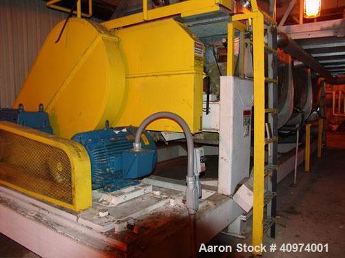 Used Komline Sanderson NARA Dryer, Model 12W-1300. Working volume 392 cubic feet. Material of construction 304 stainless steel on all contact surfaces. Rated for 345 lb steam. Design temp 434 deg F. ...