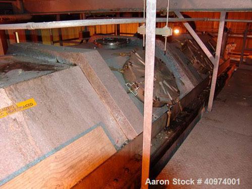 Used Komline Sanderson NARA Dryer, Model 12W-1300. Working volume 392 cubic feet. Material of construction 304 stainless steel on all contact surfaces. Rated for 345 lb steam. Design temp 434 deg F. ...
