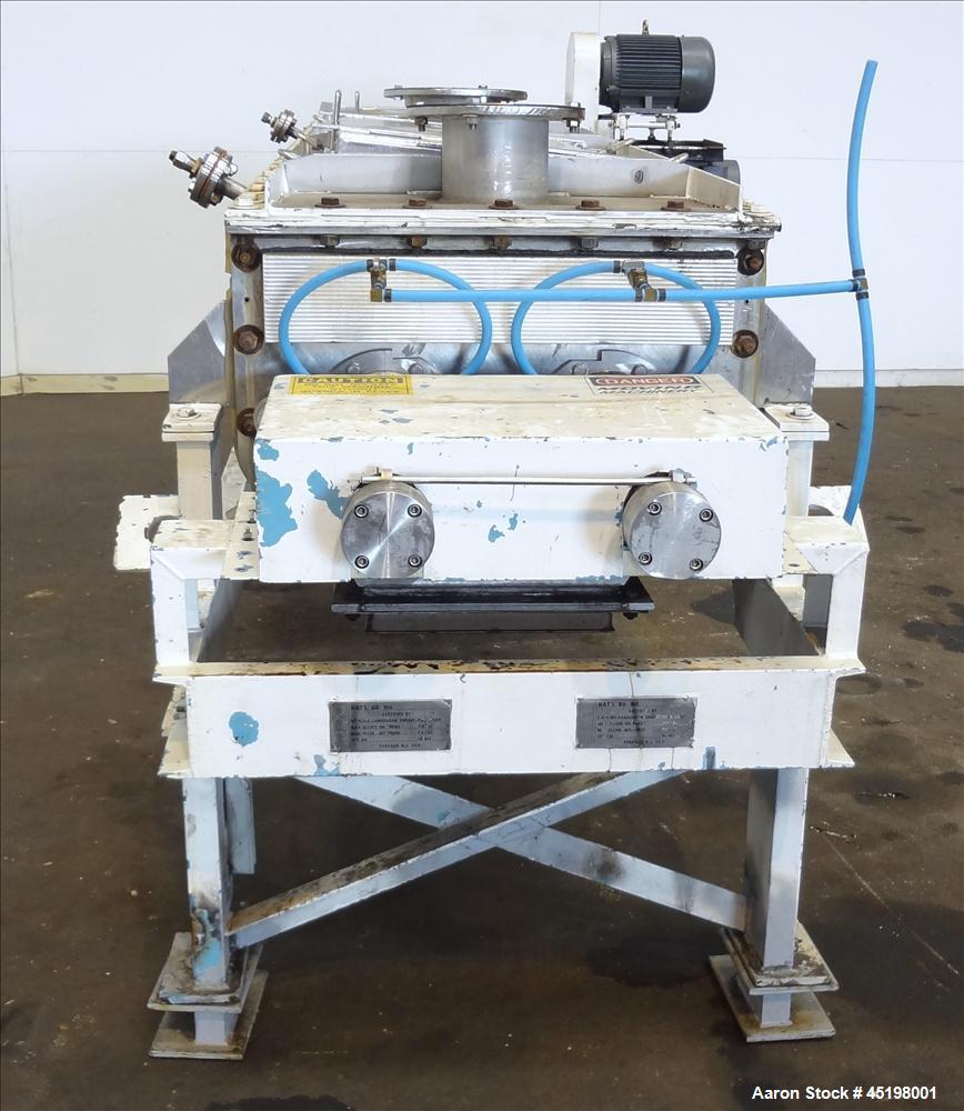 Used Stainless steel Komline-Sanderson Paddle Dryer/Processor, Model 3W-W