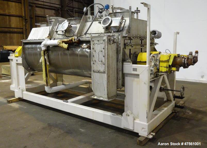 Used Komline-Sanderson Nara Paddle Dryer-Processor, Model 6W-250.
