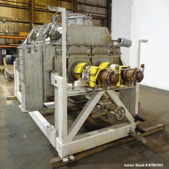 Used Komline-Sanderson Nara Paddle Dryer-Processor, Model 6W-250.