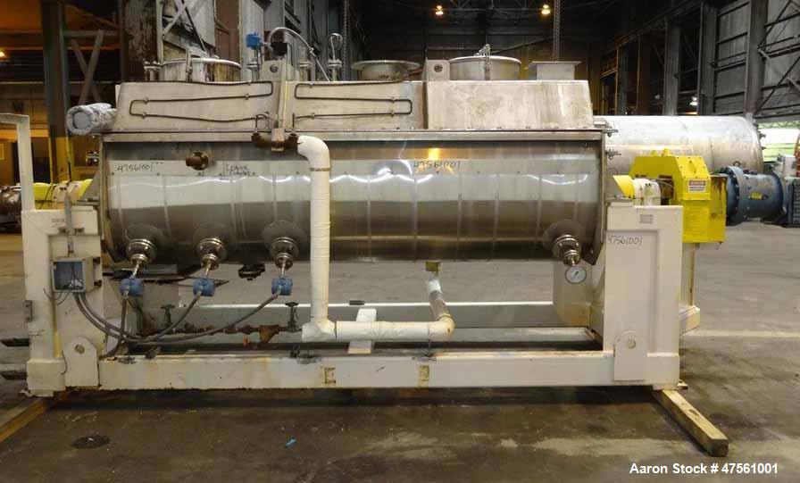 Used Komline-Sanderson Nara Paddle Dryer-Processor, Model 6W-250.