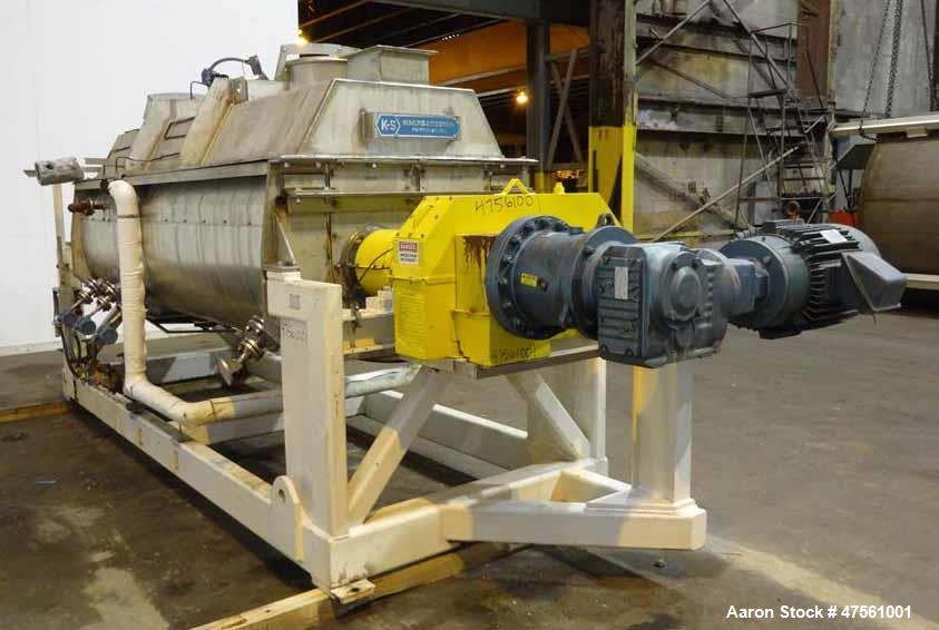 Used Komline-Sanderson Nara Paddle Dryer-Processor, Model 6W-250.