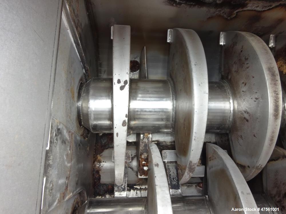 Used Komline-Sanderson Nara Paddle Dryer-Processor, Model 6W-250.