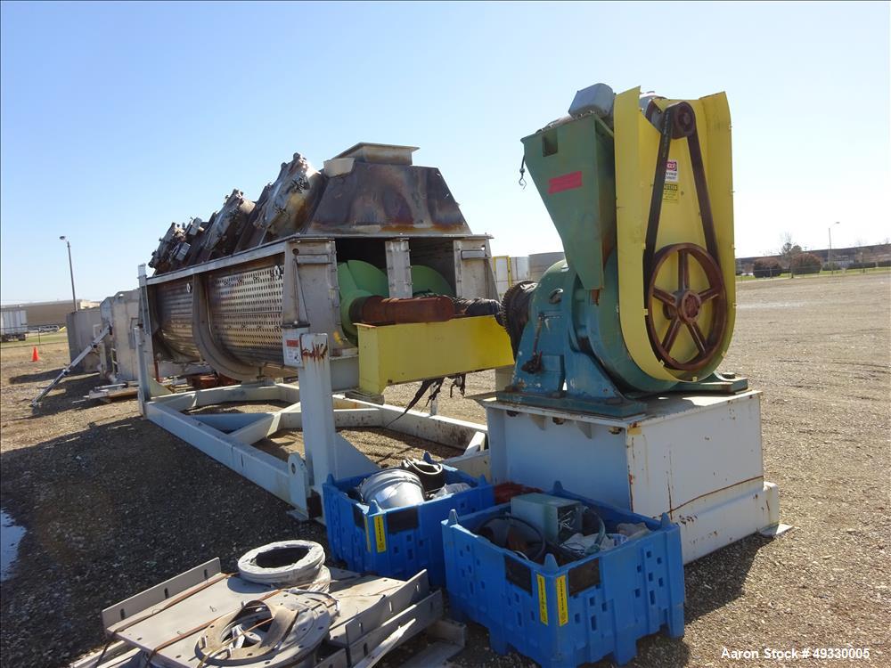 Used Komline Sanderson NARA Paddle Dryer/Processor, Model NPD-9W-800.