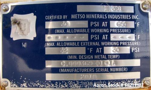 Unused- Metso Minerals Holo-Flite Processor, Model S2420-6 DED, Carbon Steel, Horizontal. 24" diameter x 240" long x 6" pitc...