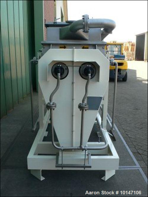 Used-Reconditioned Nara 4W-037 Continuous Paddle Dryer.  316L Stainless steel.  Capacity 24 cubic feet (680 litres), trough ...