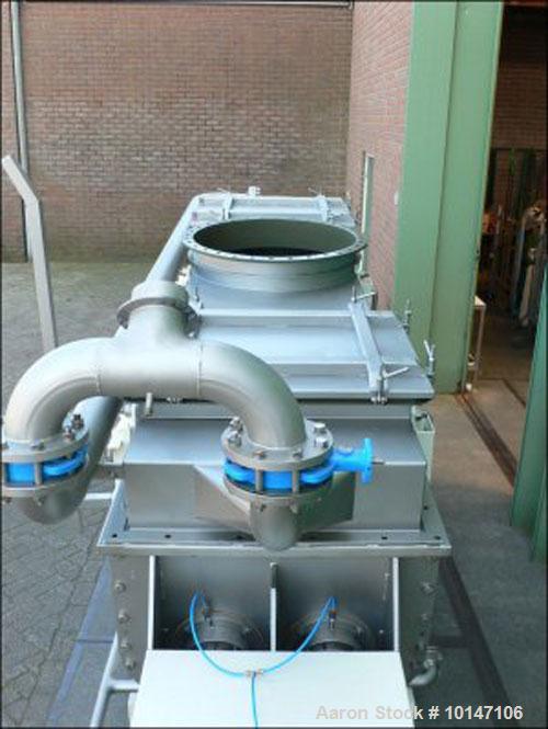 Used Reconditioned Nara 4W-037 Continuous Paddle Dryer.  316L Stainless steel.  Capacity 24 cubic feet (680 litres), trough sizes 31" x  126" (800 x 3200 mm), manhole 29" x  21" (745 x 545 mm).  (2) ...