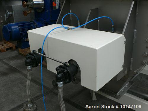 Used Reconditioned Nara 4W-037 Continuous Paddle Dryer.  316L Stainless steel.  Capacity 24 cubic feet (680 litres), trough sizes 31" x  126" (800 x 3200 mm), manhole 29" x  21" (745 x 545 mm).  (2) ...