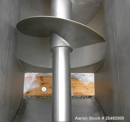 Used Rietz/Bepex Thermascrew Processor, model TL-16-K3208, 304 stainless steel. (1) 16" diameter x 7' long screw. Stainless steel jacketed trough 16-1/2" wide x 8' long x approximately 20" deep, rate...