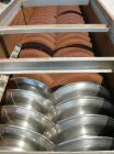 Used Denver Holo-Flite Processor cooler/dryer, model D2414GED, carbon steel/316 stainless steel. Jacketed trough 166