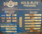 Used Denver Holo-Flite Processor cooler/dryer, model D2414GED, carbon steel/316 stainless steel. Jacketed trough 166