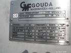 Used-Gouda Nara 14W-190 Continuous Double Paddle Dryer/Hollowflight Screw Processor. 316L Stainless steel. Heating surface o...