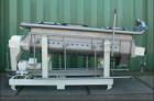 Used Reconditioned Nara 4W-037 Continuous Paddle Dryer.  316L Stainless steel.  Capacity 24 cubic feet (680 litres), trough sizes 31