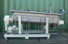 Used-Reconditioned Nara 4W-037 Continuous Paddle Dryer.  316L Stainless steel.  Capacity 24 cubic feet (680 litres), trough ...