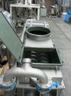 Used Reconditioned Nara 4W-037 Continuous Paddle Dryer.  316L Stainless steel.  Capacity 24 cubic feet (680 litres), trough sizes 31