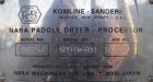 Used Komline Sanderson NARA Paddle Dryer/Processor, Model NPD-9W-800. 316L stainless steel jacketed trough approximately 228