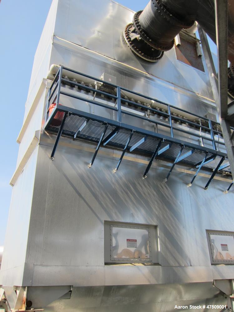Used Baker Rullman BioSolids Dryer, Model SD125-48, (3) Triple Pass design. Insulated drum is 13'-1/2" diameter X 44'-3/4" long c/c of running bands. 3 Concentric cylinders, Rated 21.4 MMBtu/hr. Cons...