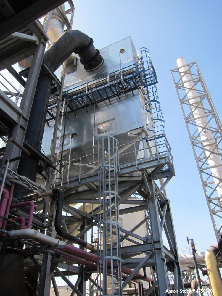 Used Baker Rullman BioSolids Dryer, Model SD125-48, (3) Triple Pass design. Insulated drum is 13'-1/2" diameter X 44'-3/4" long c/c of running bands. 3 Concentric cylinders, Rated 21.4 MMBtu/hr. Cons...